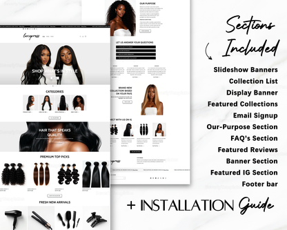 Shopify Website Template | LuxePress White