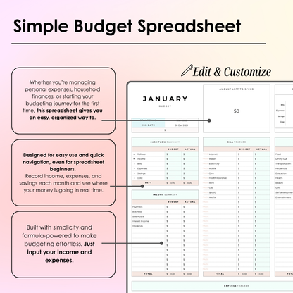 Personal Finance Tracker | Google Sheets Bundle