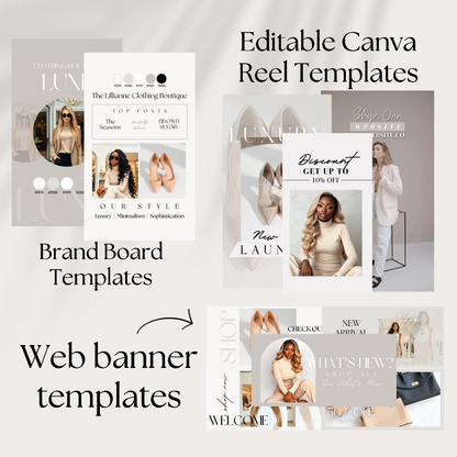 Business Branding Kit | Canva Template Bundle - Calista