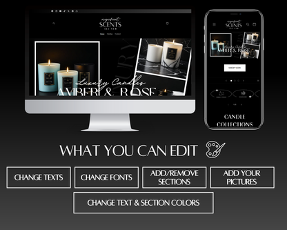 Shopify Website Template | CandleLane Luxury