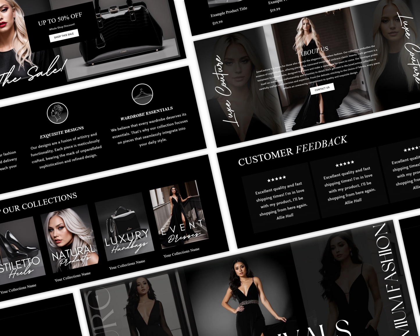 Shopify Website Template | Luxe Boutique