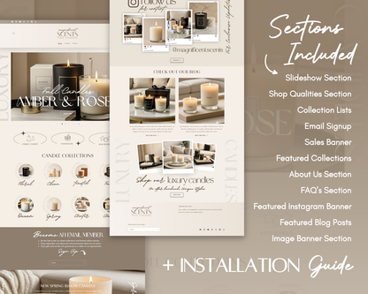 Shopify Website Template | CandleLane Toasted