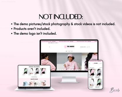 Shopify Website Template | ClaraBelle Pink