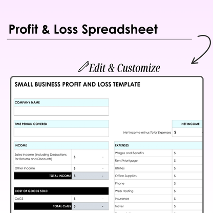 Small Business Spreadsheet | Google Sheets Bundle