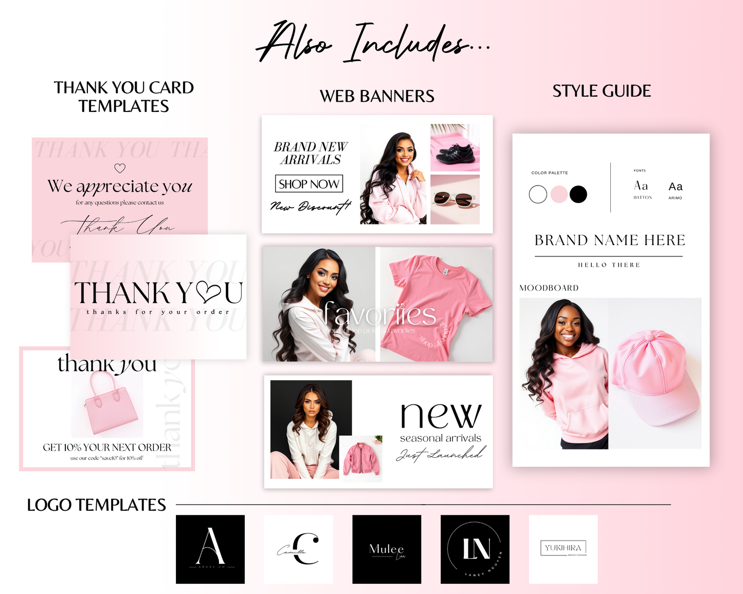 Shopify Website Template | Fabulous In Pink