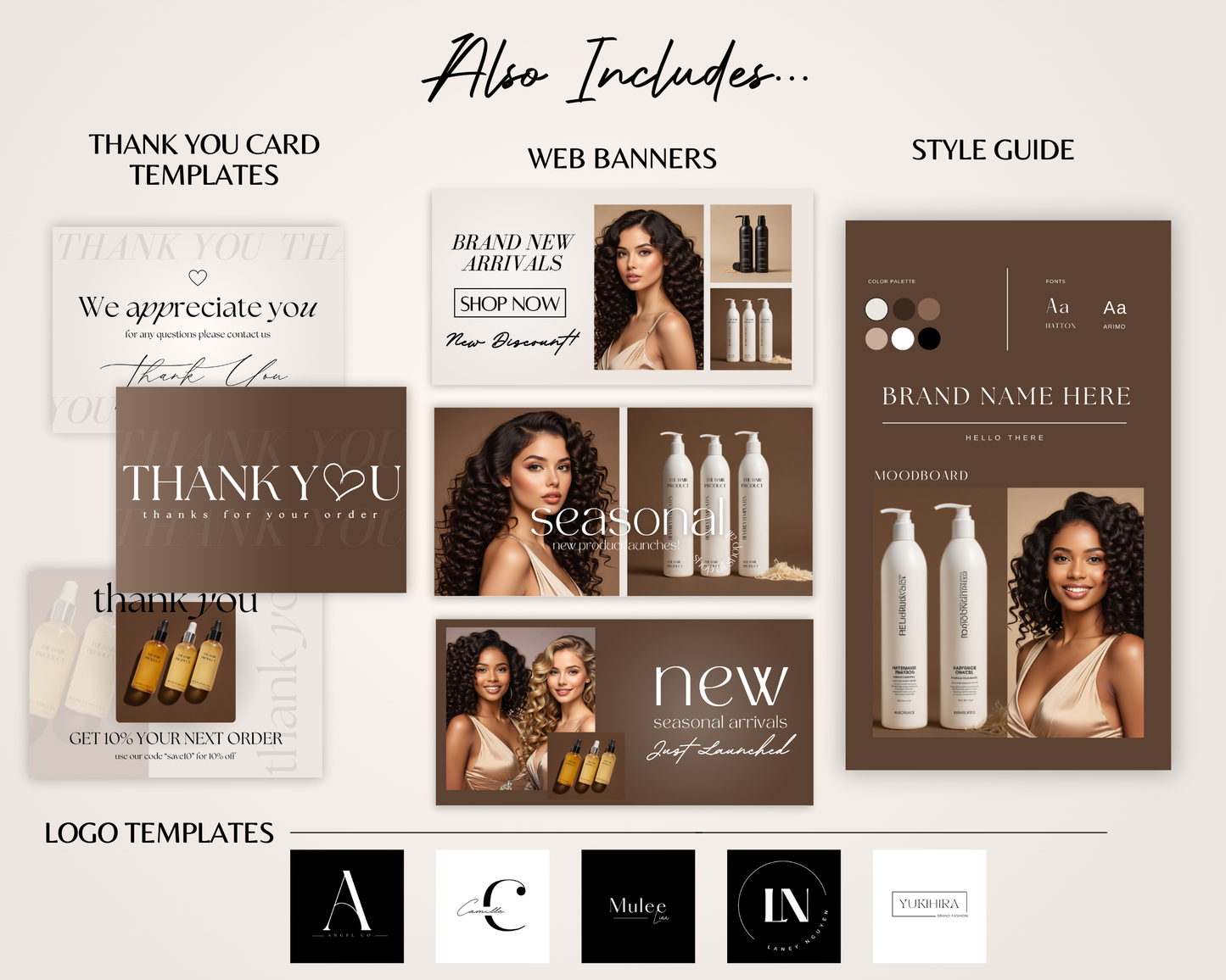 Shopify Website Template | Hair&Beyond Toasted