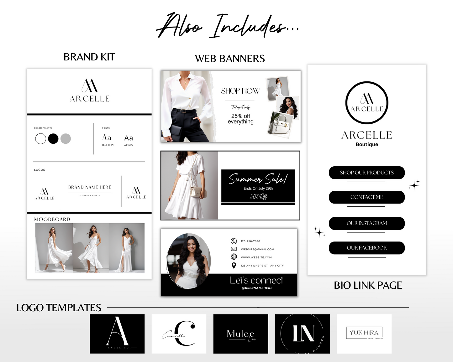 Shopify Website Template | Clean White