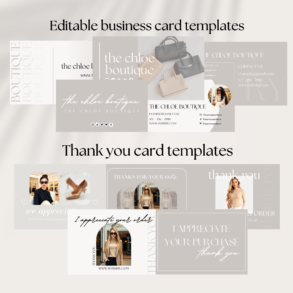 Business Branding Kit | Canva Template Bundle - Calista