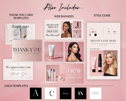 Shopify Website Template | PinkSkin