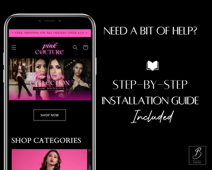 Shopify Website Template | Neon Pink