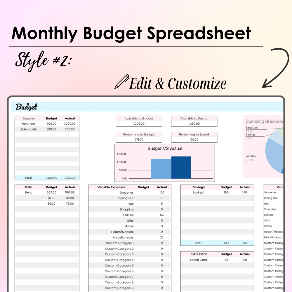 Personal Finance Tracker | Google Sheets Bundle