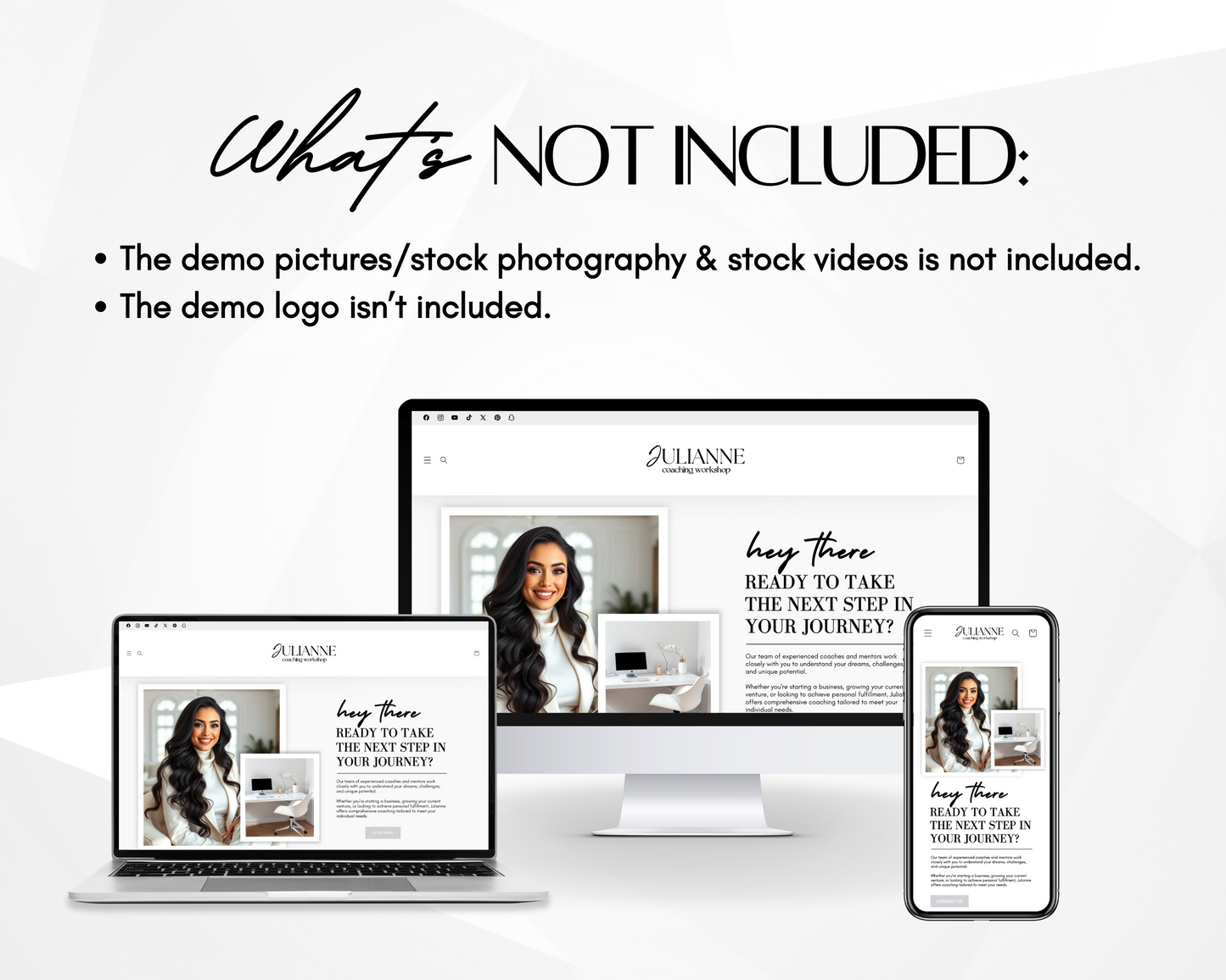 Shopify Website Template | Julianne