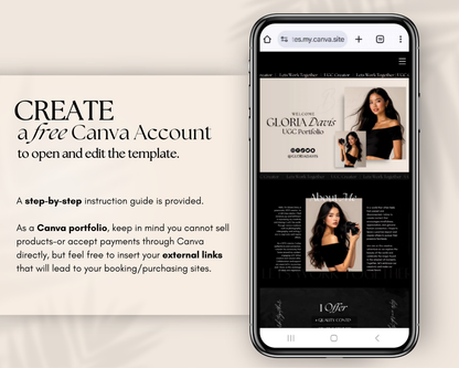 100+ UGC Templates | UGC Canva Portfolio Website | Price lists, UGC Invoices, IG Post templates & More
