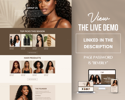 Shopify Website Template | Savarah