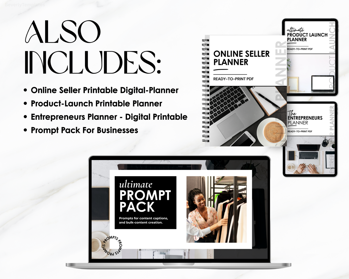 Shopify Website Template | LuxePress White