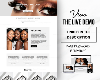 Shopify Website Template | NoirBeauty