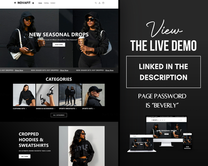Shopify Website Template | NovaFit
