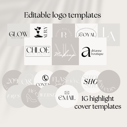 Business Branding Kit | Canva Template Bundle - Calista