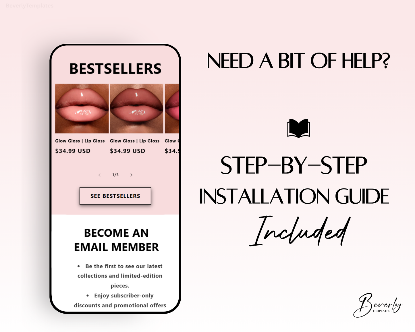 Shopify Website Template | Velour Pink