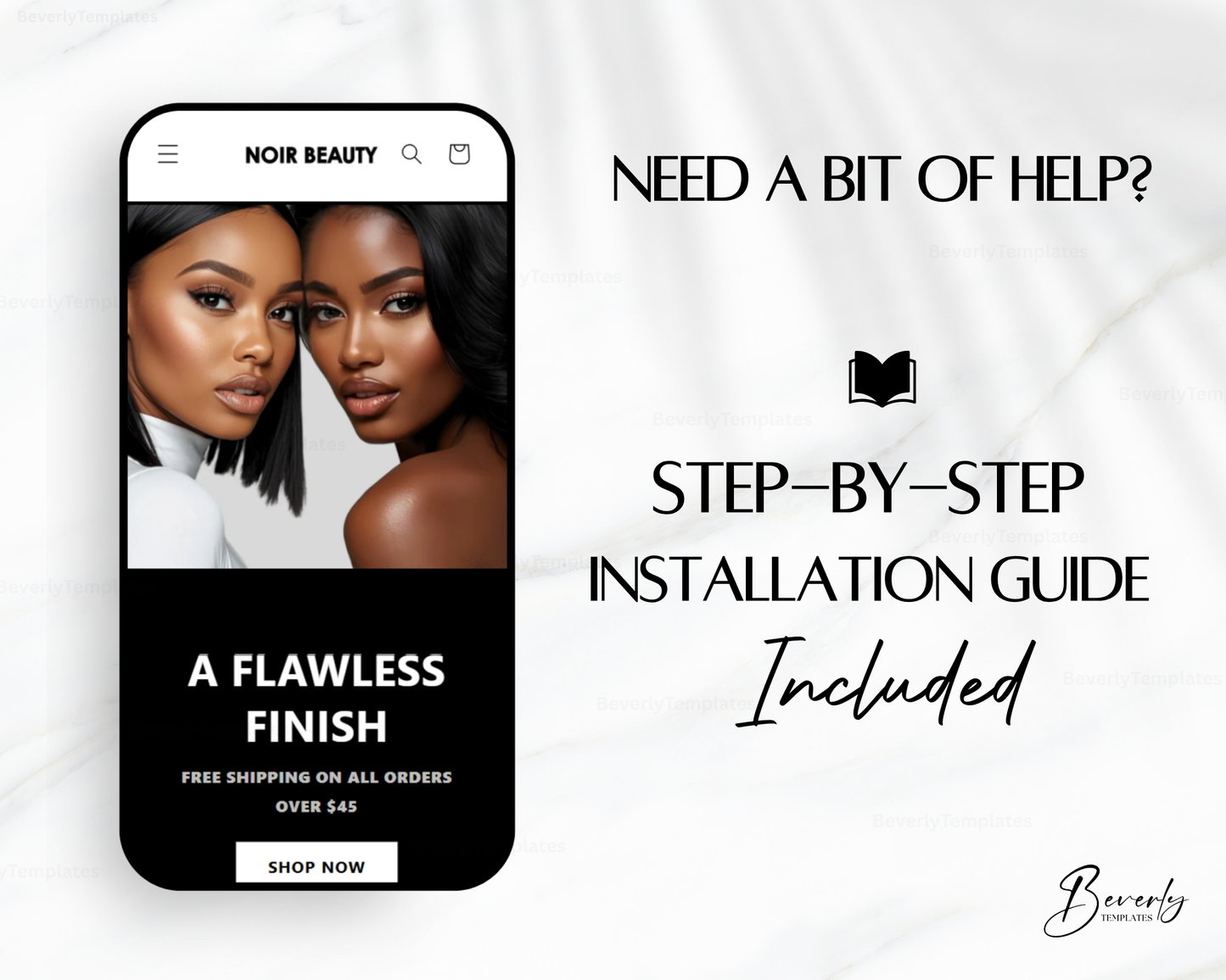 Shopify Website Template | NoirBeauty