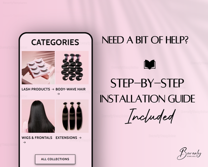 Shopify Website Template | LuxePress Pink