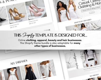 Shopify Website Template | CasseyCouture