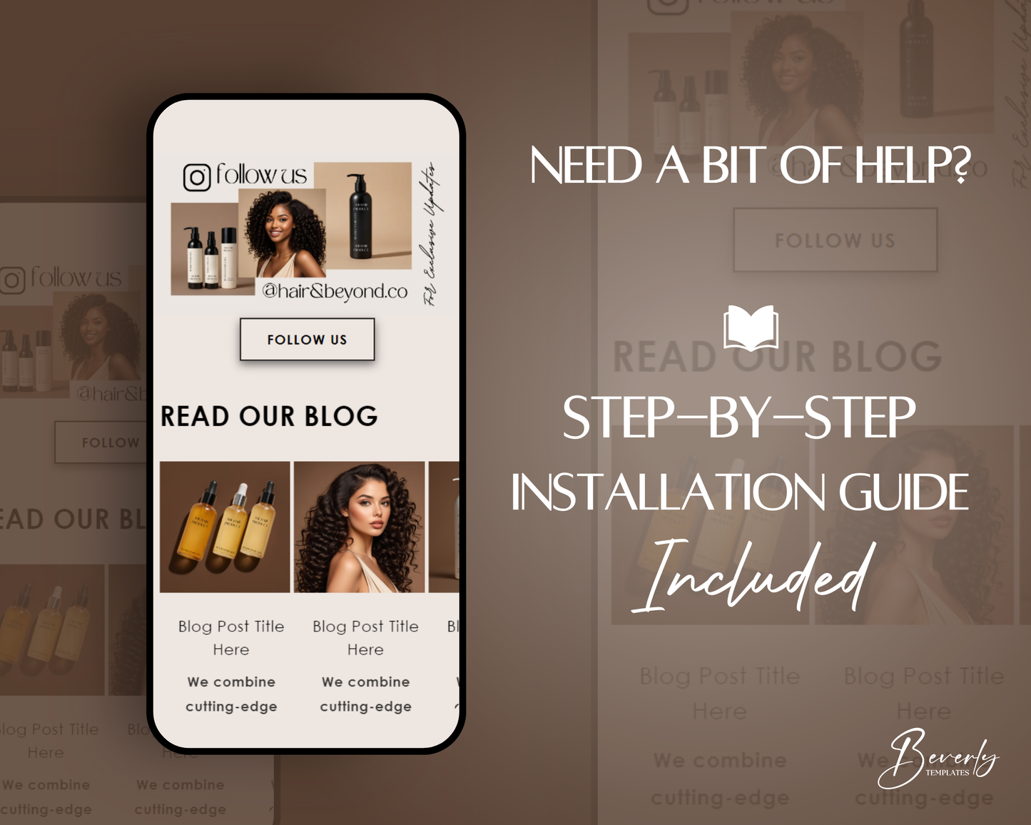 Shopify Website Template | Hair&Beyond Toasted