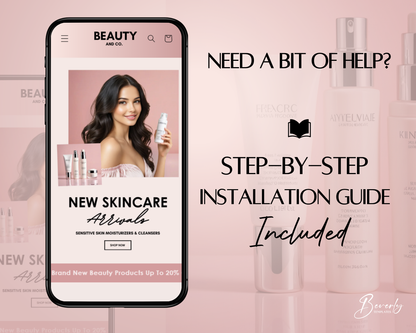 Shopify Website Template | PinkSkin