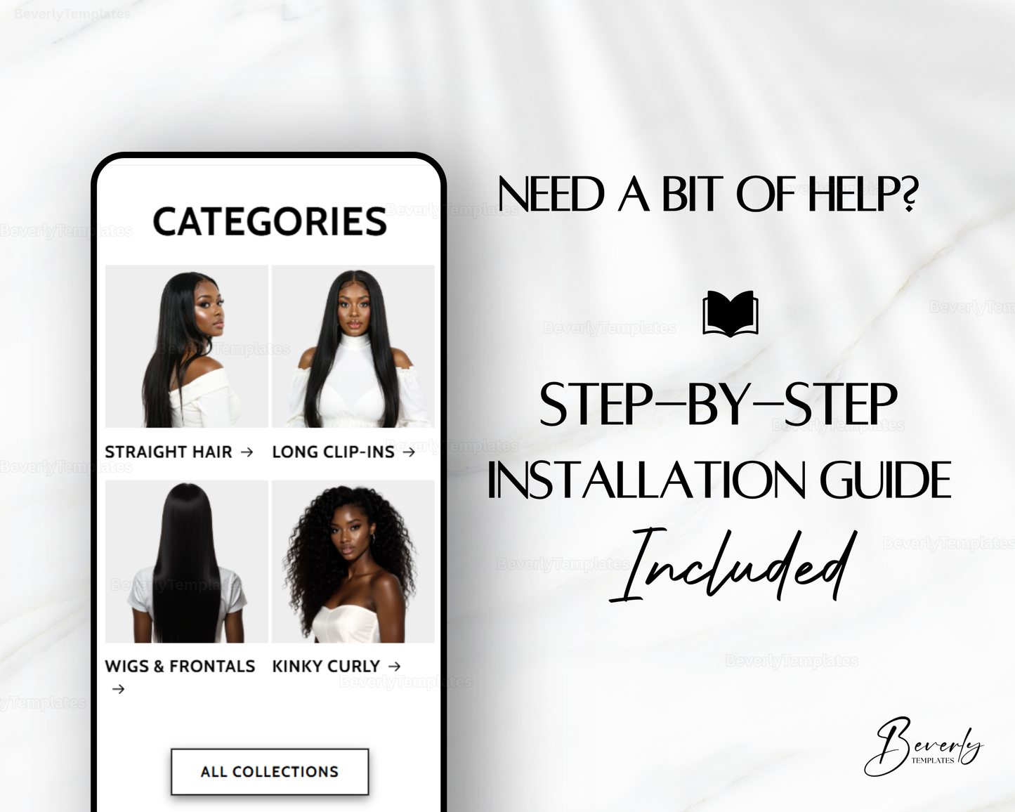 Shopify Website Template | LuxePress White