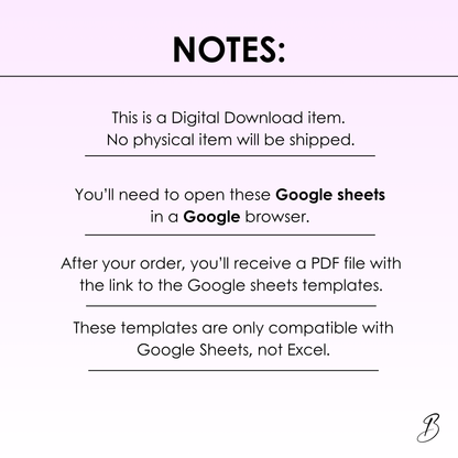 Small Business Spreadsheet | Google Sheets Bundle