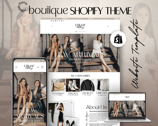 Shopify Website Template | Sophistication (New Version)