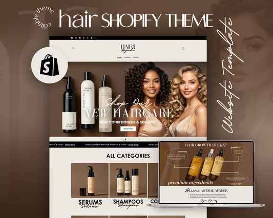 Shopify Website Template | Hair&Beyond Toasted