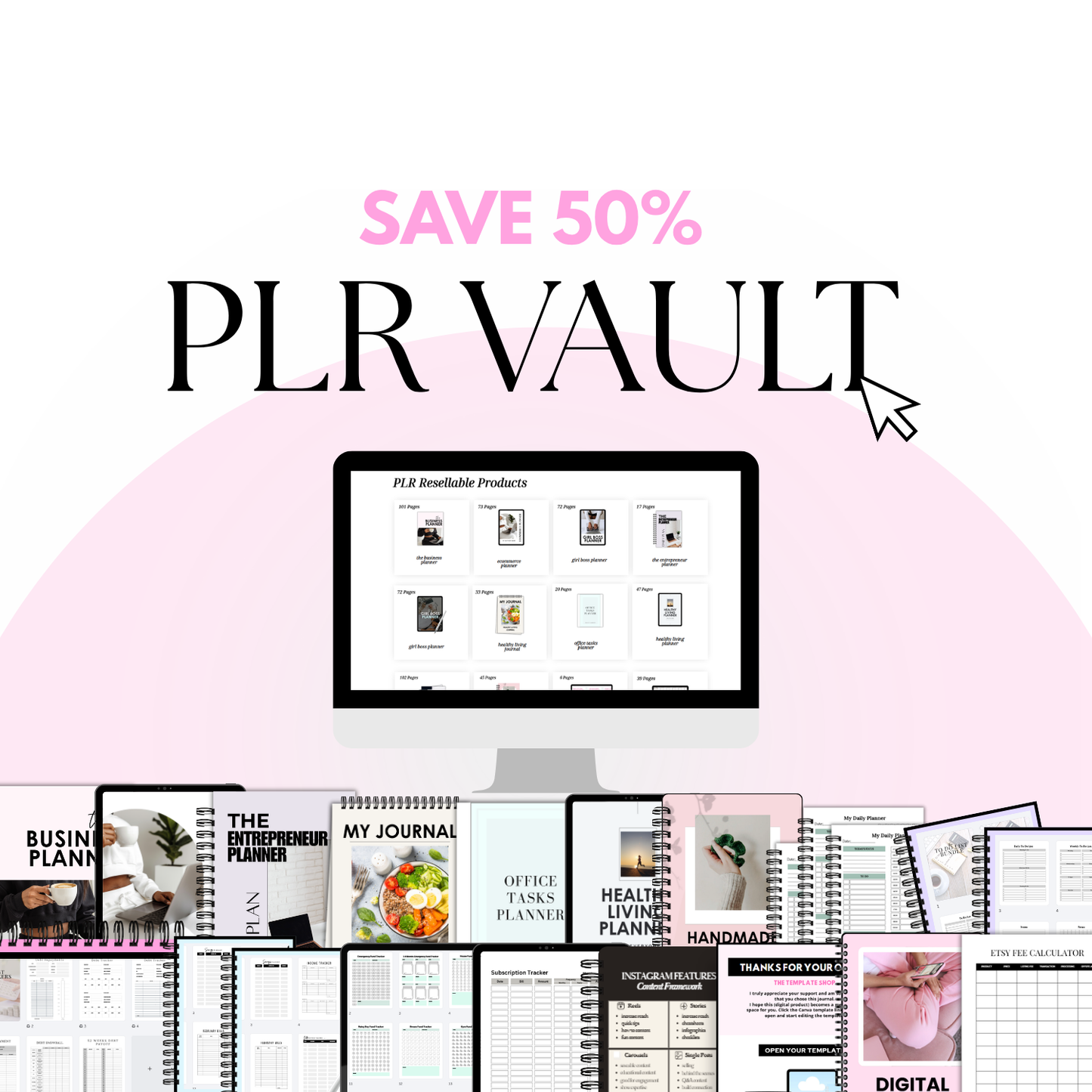PLR Digital Product Vault | Canva Templates You Can Rebrand & Resell