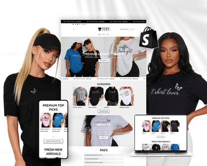 Shopify Website Template | UniqueTees