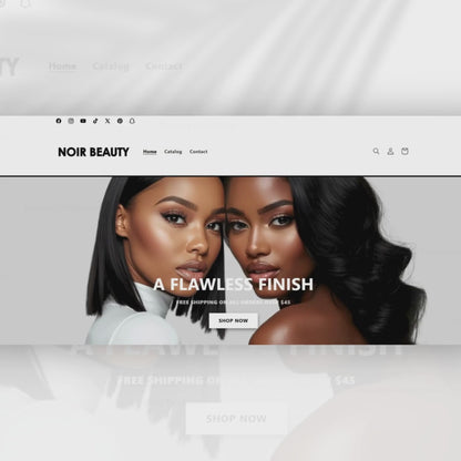 Shopify Website Template | NoirBeauty