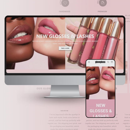 Shopify Website Template | Velour Pink