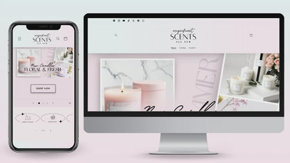 Shopify Website Template | CandleLane Pastel