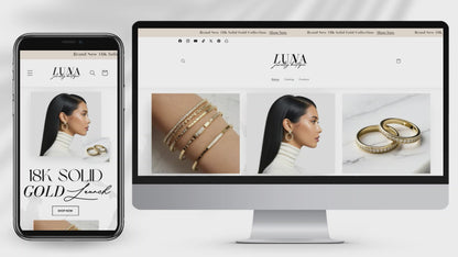 Shopify Website Template | Luna Ivory