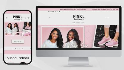 Shopify Website Template | Fabulous In Pink