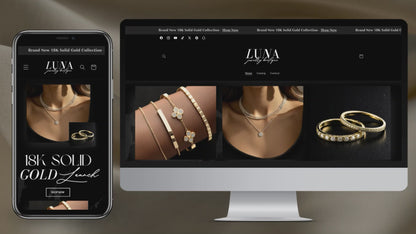 Shopify Website Template | Luna Onyx