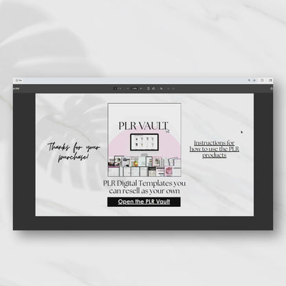 PLR Digital Product Vault | Canva Templates You Can Rebrand & Resell